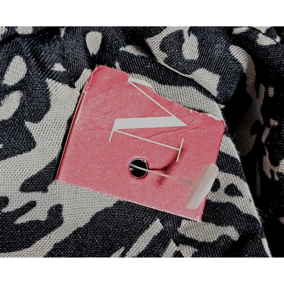 Merona Womens Black & Gray Abstract Print Ruffle Dress Size 4X Polyester Short S - Picture 12 of 13